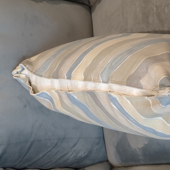 Watercolor Chevron Paint Pattern Long Throw Pillow Domain - Picture 8 of 10